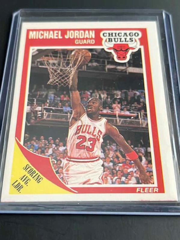 Photo 1 of 1989 MICHAEL JORDAN FLEER CARD 21