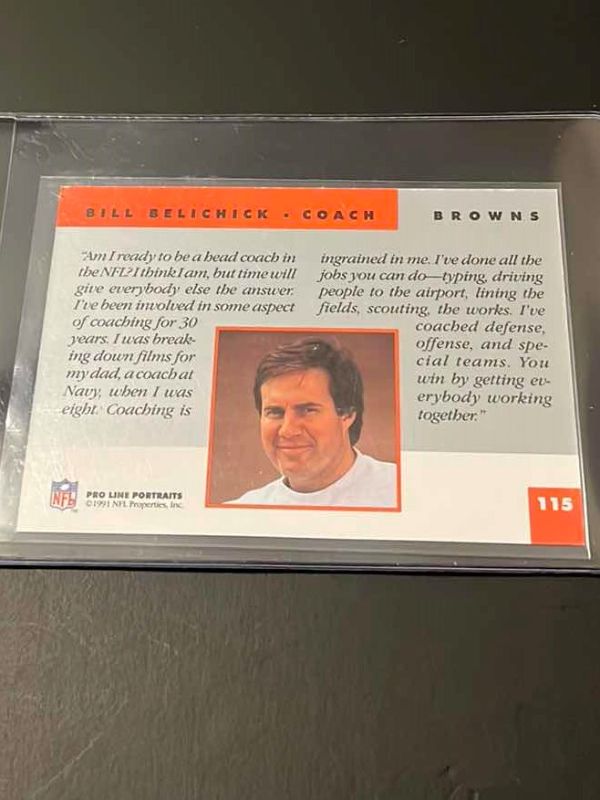 Photo 2 of RARE 1991 BILL BELICMICK PRO LINE ROOKIE CARD 115