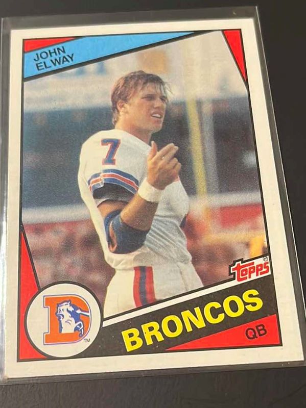 Photo 1 of 1984 JOHN ELWAY ROOKIE TOPPS CARD 63