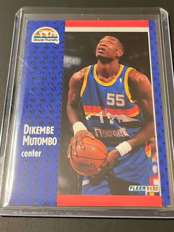 Photo 1 of 1991 DIKEMBE MUTOMBO FLEER ROOKIE CARD 277