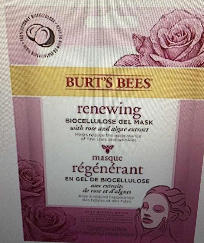 Photo 1 of BURTS BEES RENEWING BIOCELLUAR GEL MASK