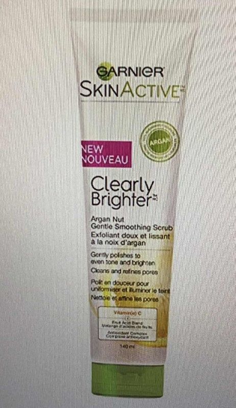 Photo 1 of GARNIER SKINACTIVE CLEARLY BRIGHTER ARGAN NUT EXFOLIATING CLEANSER 4.7 OZ SET OF 3