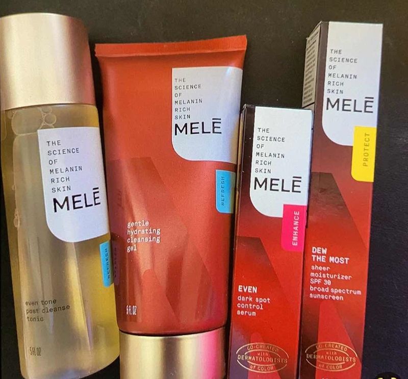 Photo 1 of MELE SET OF 4 PRODUCTS FOR MELANIN RICH SKIN