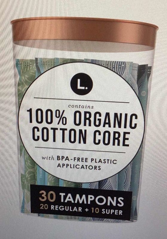 Photo 1 of L. ORGANIC COTTON TAMPONS 30 TOTAL