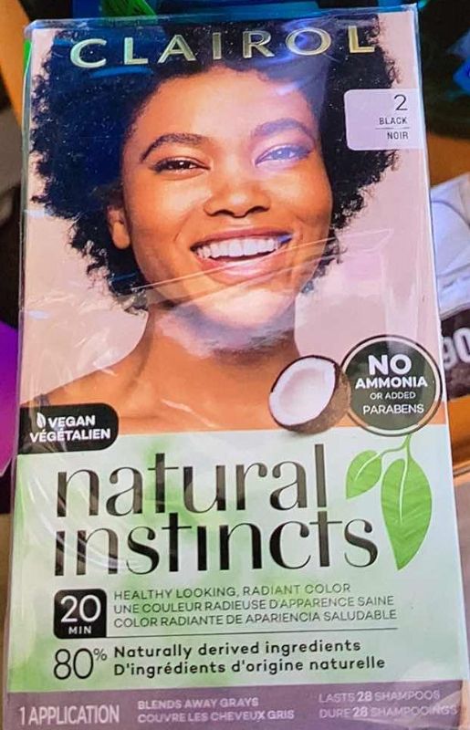 Photo 1 of CLAIROL NATURAL INSTINCTS VEGAN HAIR COLOR #2 BLACK