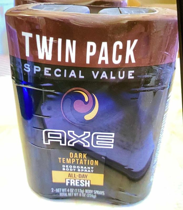 Photo 1 of AXE DARK TEMPTATION DEODORANT TWIN PACK SET OF 2