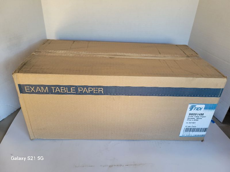 Photo 1 of TIDI EXAM TABLE PAPER 21" x 225FT 12 PER CASE 980914M