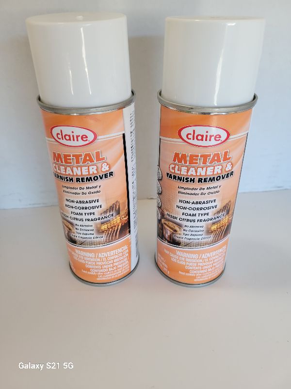 Photo 1 of 2 X CLAIRE METAL CLEANER SPRAY