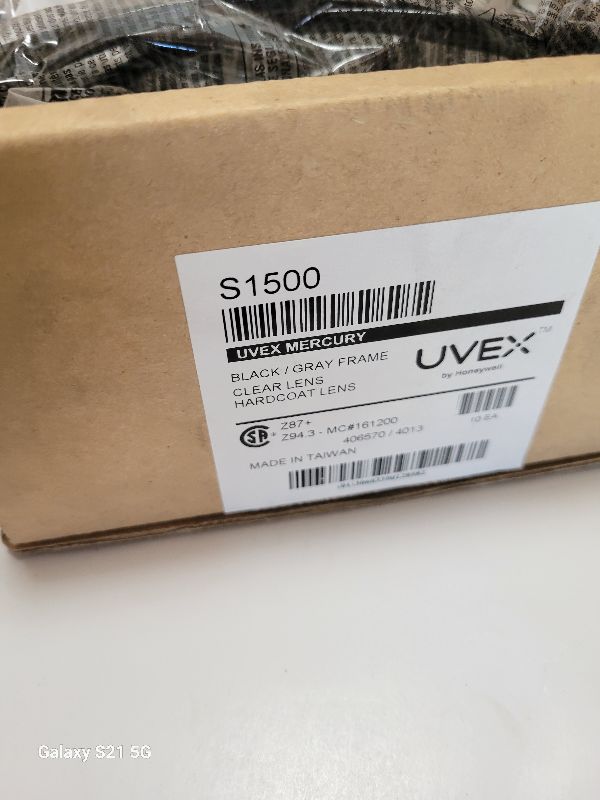 Photo 3 of BOX OF UVEX SAFETY EYEWEAR S1500