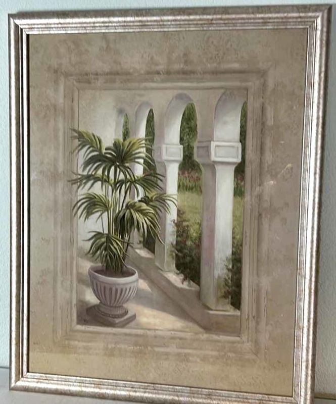Photo 1 of FERNS AND ARCHWAYS ARTWORK FRAMED 24 1/2” x 31”