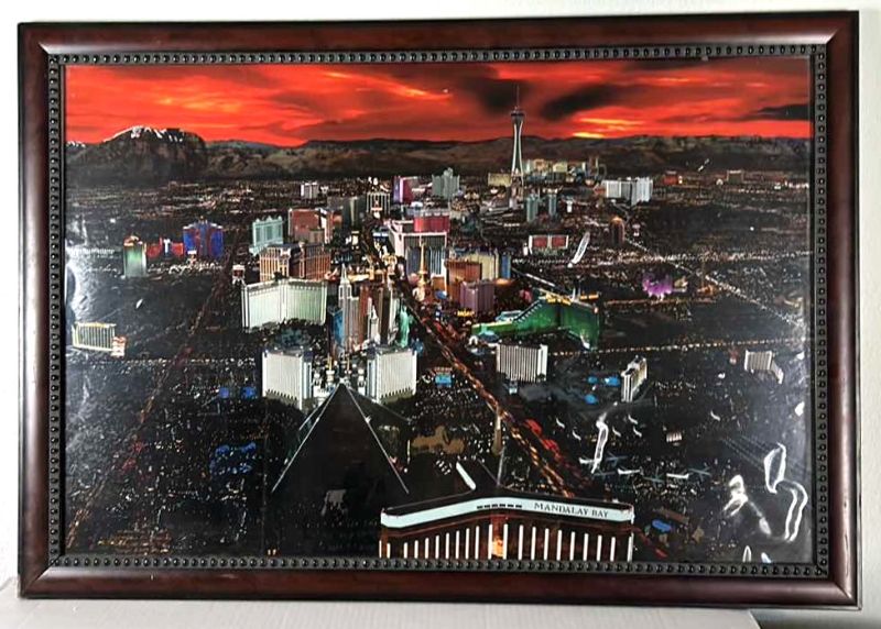 Photo 1 of LAS VEGAS FRAMED ARTWORK 40“ x 28“