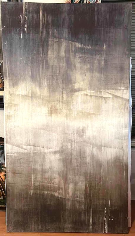 Photo 1 of STRETCHED CANVAS, SHADES OF GRAY UNFRAMED  ARTWORK 41” x 75”