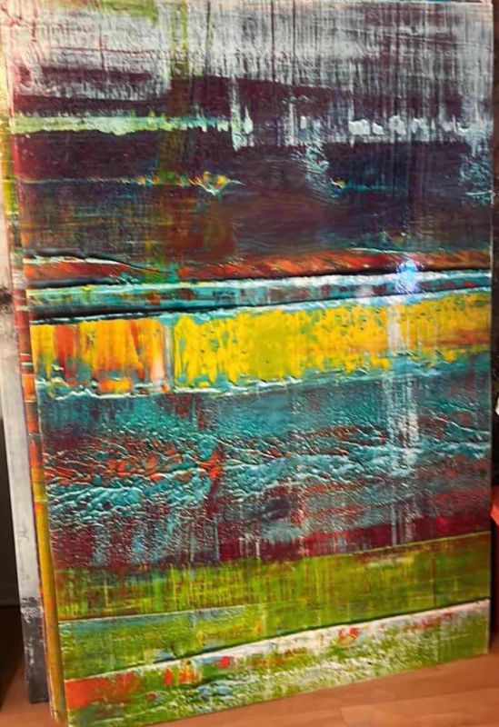 Photo 1 of ABSTRACT POSTER BOARD ARTWORK UNFRAMED 39 1/2” x 57”