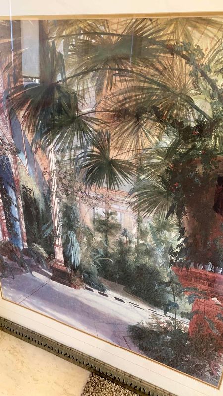 Photo 2 of "INTERIOR OF THE PALM HOUSE" CARL BLECHEN PRINT 45” X 52”