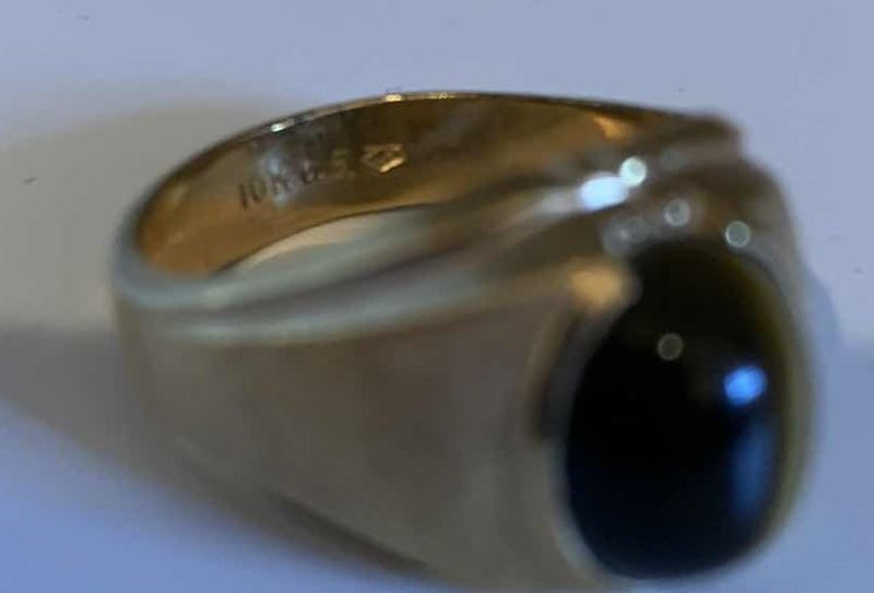 Photo 2 of 10K GOLD FILLED MENS CATS EYES RINGS