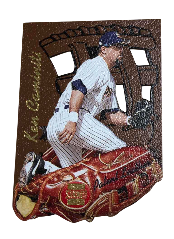 Photo 1 of 1997 TOPPS KEN CAMINITI STADIUM PATENT LEATHER PL2 BASEBALL CARD