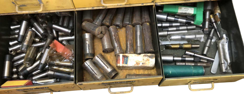 Photo 1 of 3 DRAWERS OF COLLETS AND STRAIGHT SHANKS