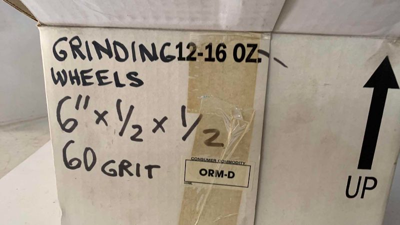 Photo 1 of 8 GRINDING WHEELS 60 GRIT 6” X 1/2”