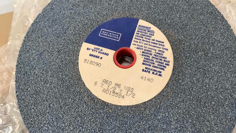 Photo 1 of 8 GRINDING WHEELS 60 GRIT 6” X 1/2”