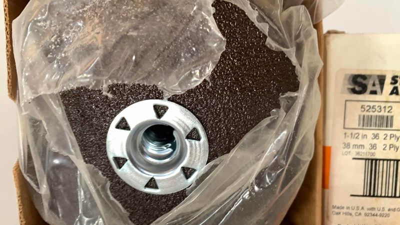 Photo 1 of 4 BOXES OF STANDARD ABRASIVE QUICK CHANGE CERAMIC DISCS DIFFERENT SIZES