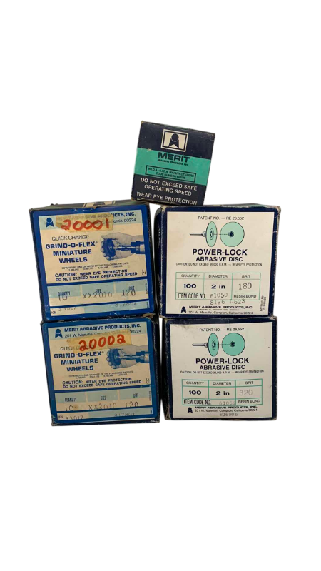 Photo 1 of 5 BOXES MERIT GRINDING SUPPLIES