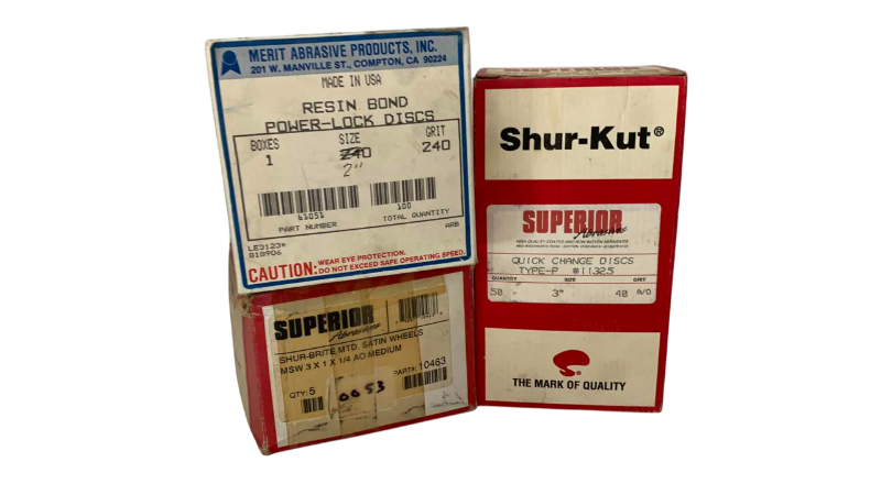 Photo 1 of 3 BOXES OF GRINDING SUPPLIES