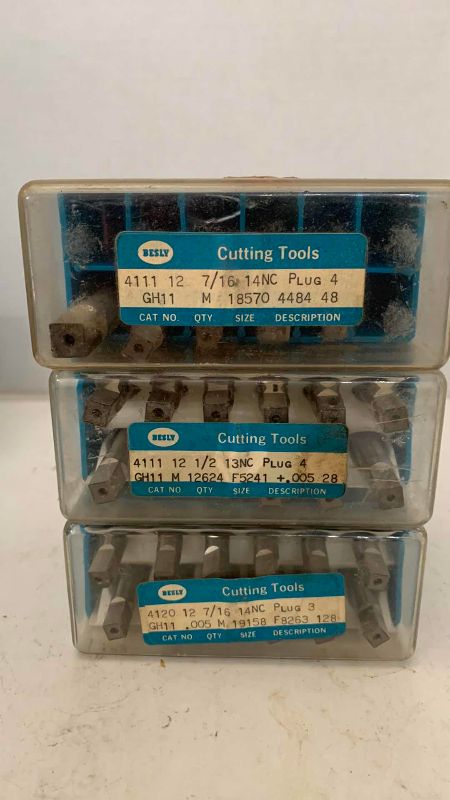 Photo 1 of 3 SETS OF BESLY CUTTING TOOLS