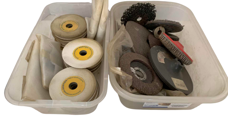 Photo 1 of 2 CONTAINERS OF GRINDING WHEELS
