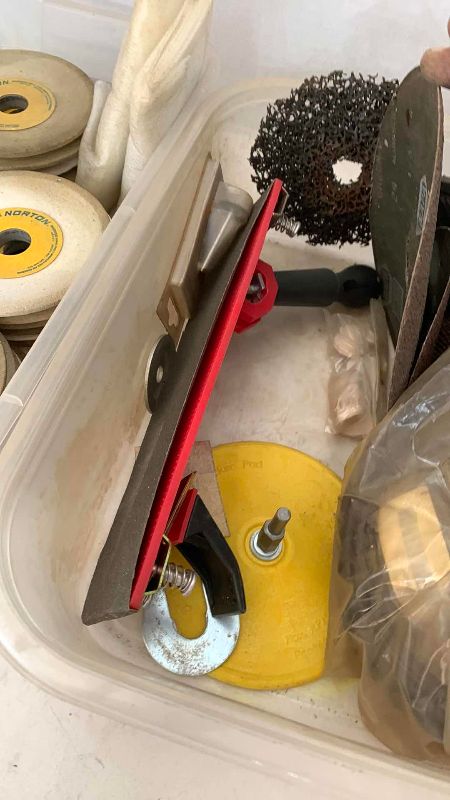 Photo 1 of 2 CONTAINERS OF GRINDING WHEELS