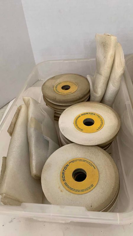 Photo 1 of 2 CONTAINERS OF GRINDING WHEELS