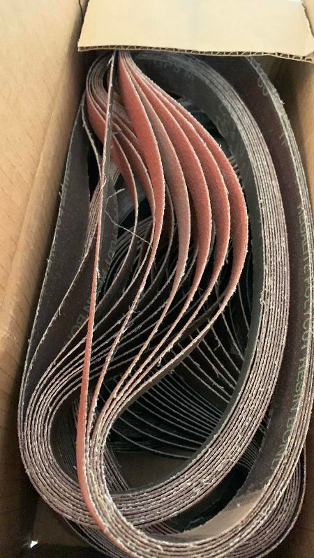 Photo 1 of BOX OF 1” X 30” SANDING BELTS
