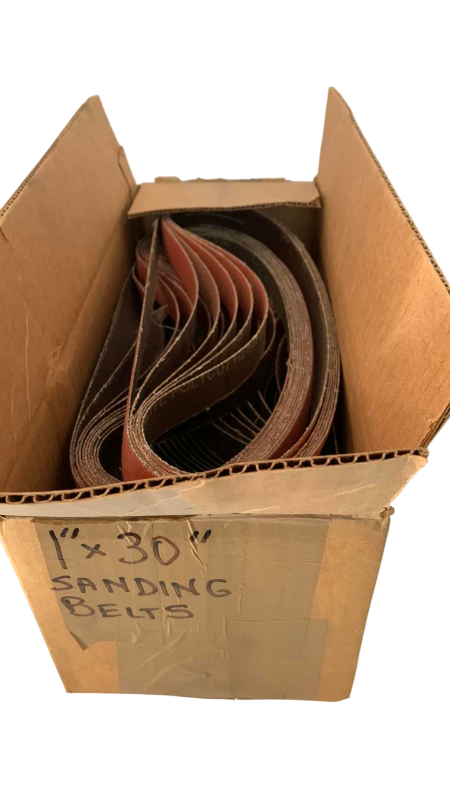 Photo 1 of BOX OF 1” X 30” SANDING BELTS