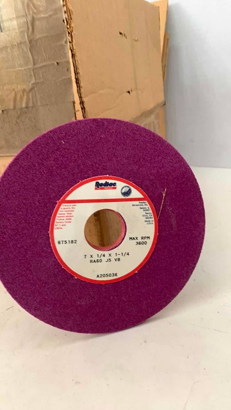 Photo 1 of BOX OF GRINDING WHEELS
