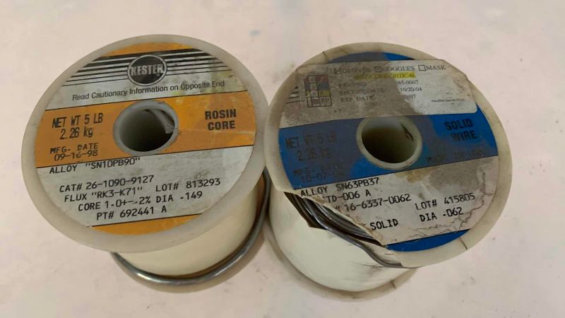 Photo 1 of 2 ROLLS OF SOLDER