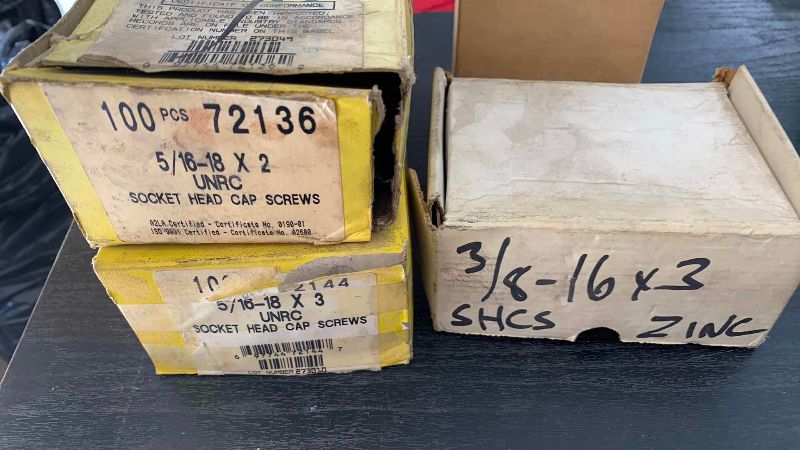 Photo 1 of BOXES OF BOLTS AND WASHERS