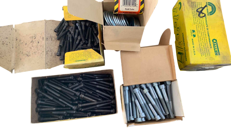 Photo 1 of BOXES OF BOLTS AND WASHERS
