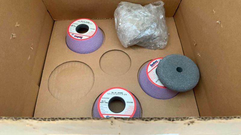 Photo 1 of BOX OF GRINDING WHEELS