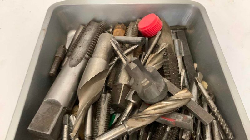 Photo 1 of ASSORTED DRILL BITS AND THREADERS