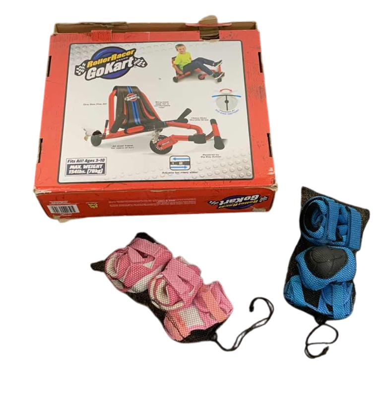 Photo 1 of ROLLER RACER GO KART AND 2 SETS OF PADS