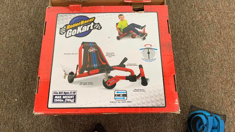 Photo 1 of ROLLER RACER GO KART AND 2 SETS OF PADS