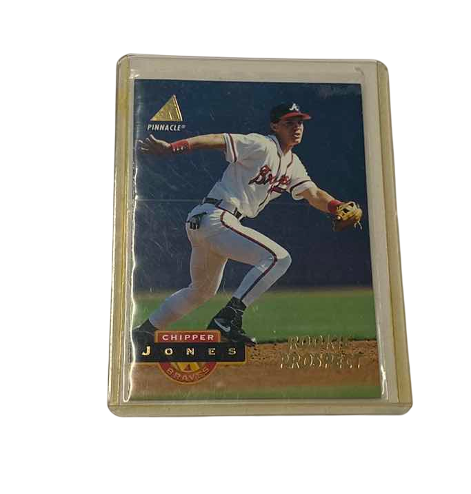 Photo 1 of 1994 PINNACLE CHIPPER JONES 236 ROOKIE MLB BASEBALL CARD