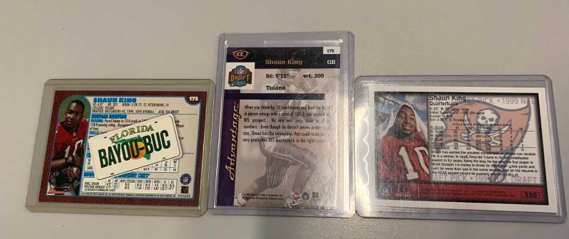 Photo 1 of 3 1999 SHAUN KING NFL FOOTBALL ROOKIE CARDS