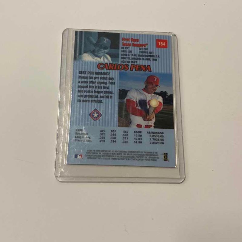 Photo 1 of 1999 BOWMANS BEST CARLOS PENA 154  MLB BASEBALL CARD