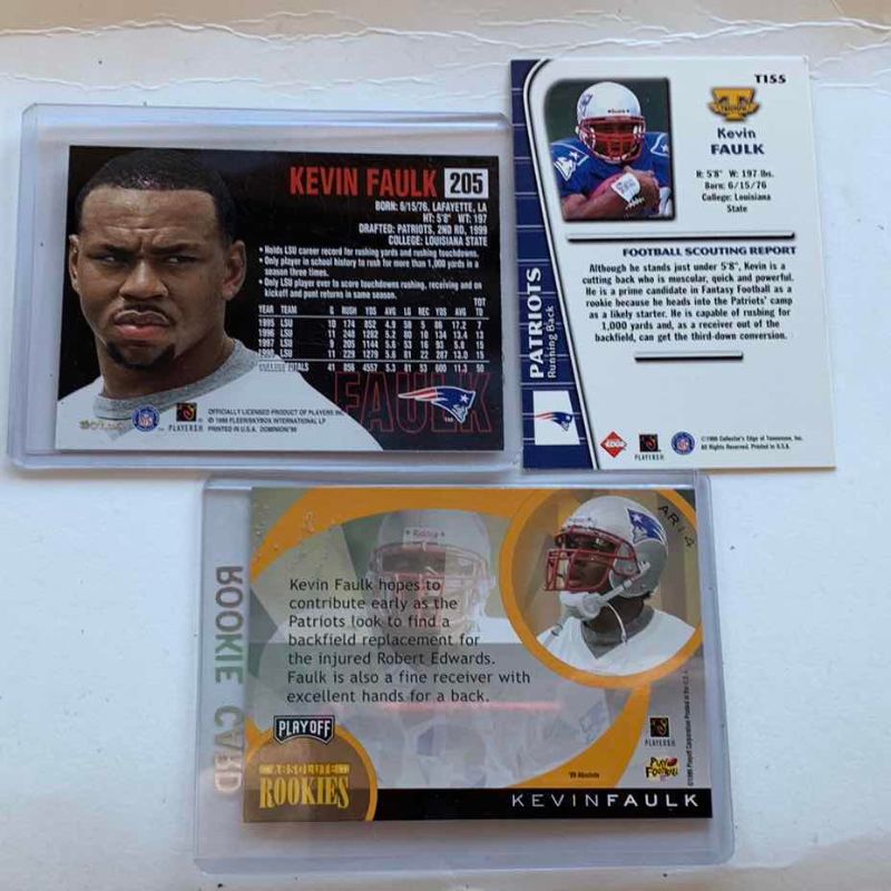 Photo 1 of 3 1999 KEVIN FAULK ROOKIE CARDS NFL FOOTBALL