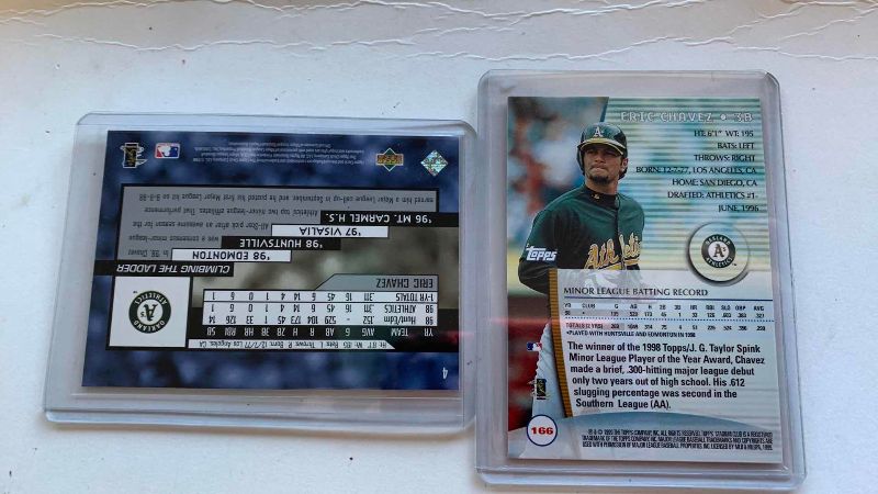 Photo 1 of 2 1999 ERIC CHAVEZ ROOKIE CARDS MLB BASEBALL