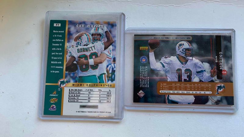 Photo 1 of 1998 & 1997 DAN MARINO NFL FOOTBALL CARDS