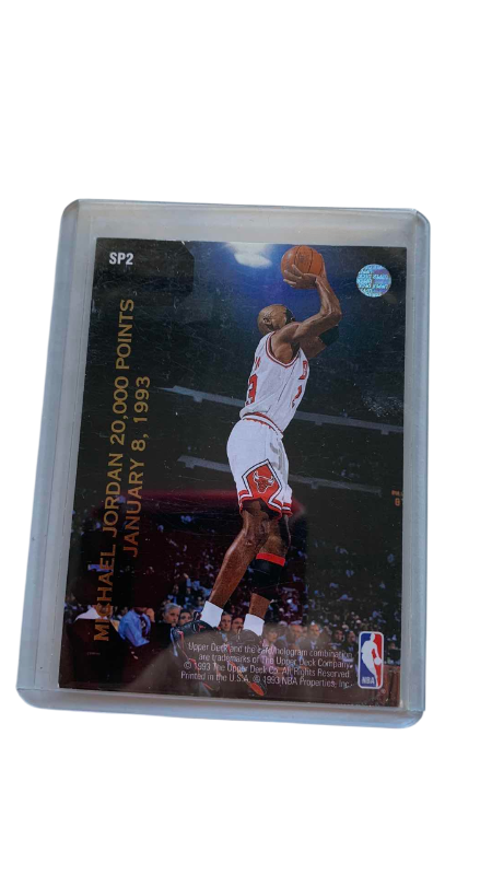 Photo 1 of 1993 MICHAEL JORDAN/ DOMINQUE WILKINS UPPER DECK 20,000 POINTS NBA BASKETBALL CARD SP2