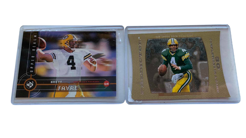 Photo 1 of 2 BRETT FARVE FOOTBALL CARDS