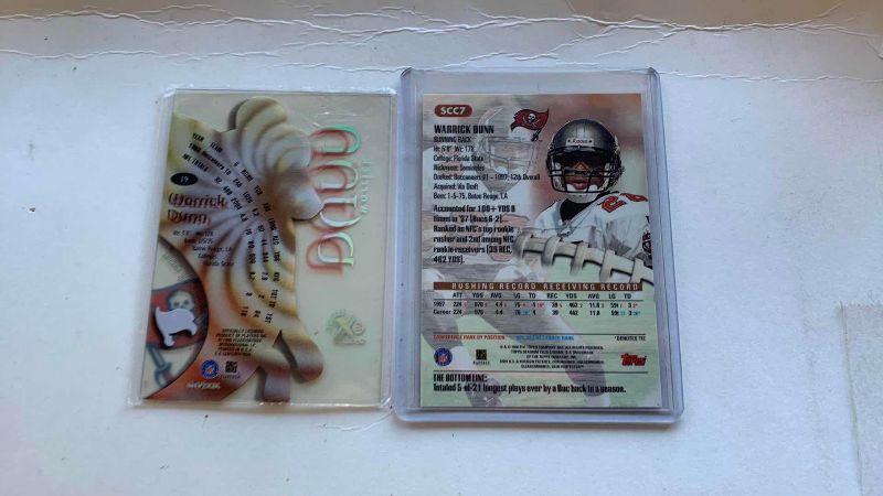 Photo 1 of 2 WARRICK DUNN NFL FOOTBALL CARDS
