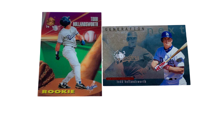 Photo 1 of 2 TODD HOLLANDSWORTH MLB BASEBALL CARDS ROOKIE